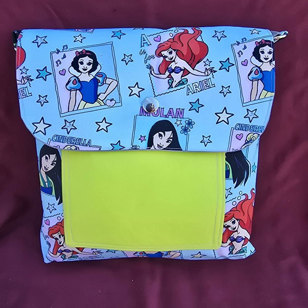 Disney Princess Blue and Yellow crossbody bag.
